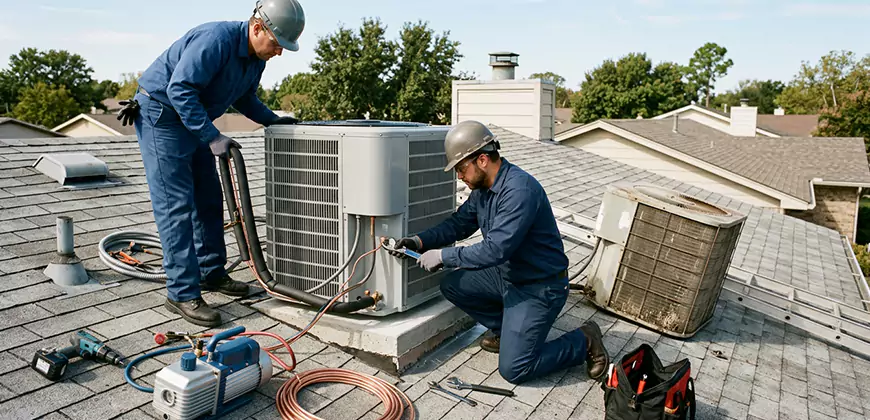 Condensing Unit Installation in Newton