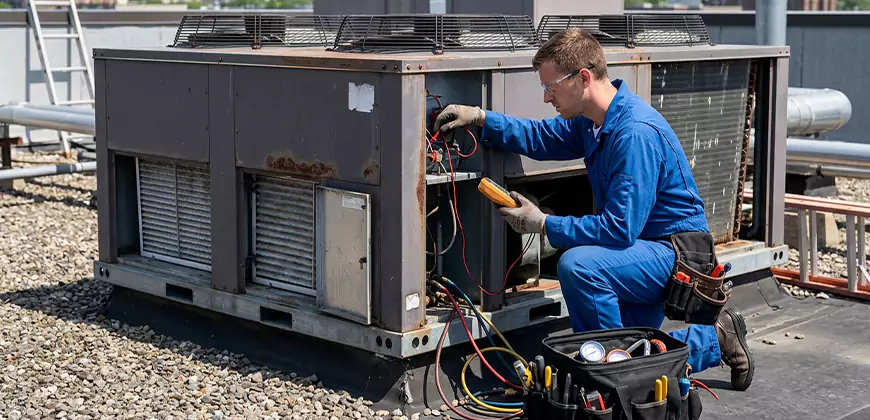 Package Unit Maintenance in Newton