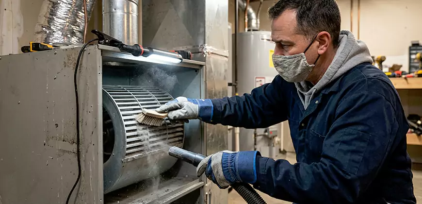 HVAC Blower Compartment Cleaning in Newton