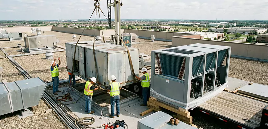 Commercial Air Handling Unit Replacement in Newton