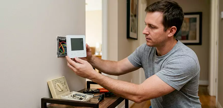 AC Control Panel Replacement in Newton