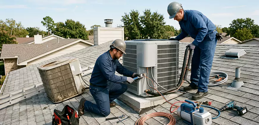 High-Efficiency Condenser Installation in Newton